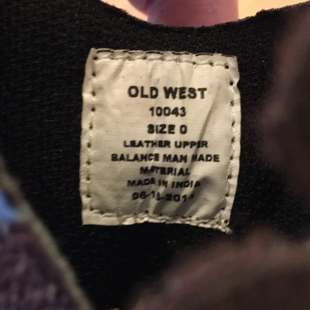OLD WEST | Baby Infant Cowboy Cowgirl Star Boots